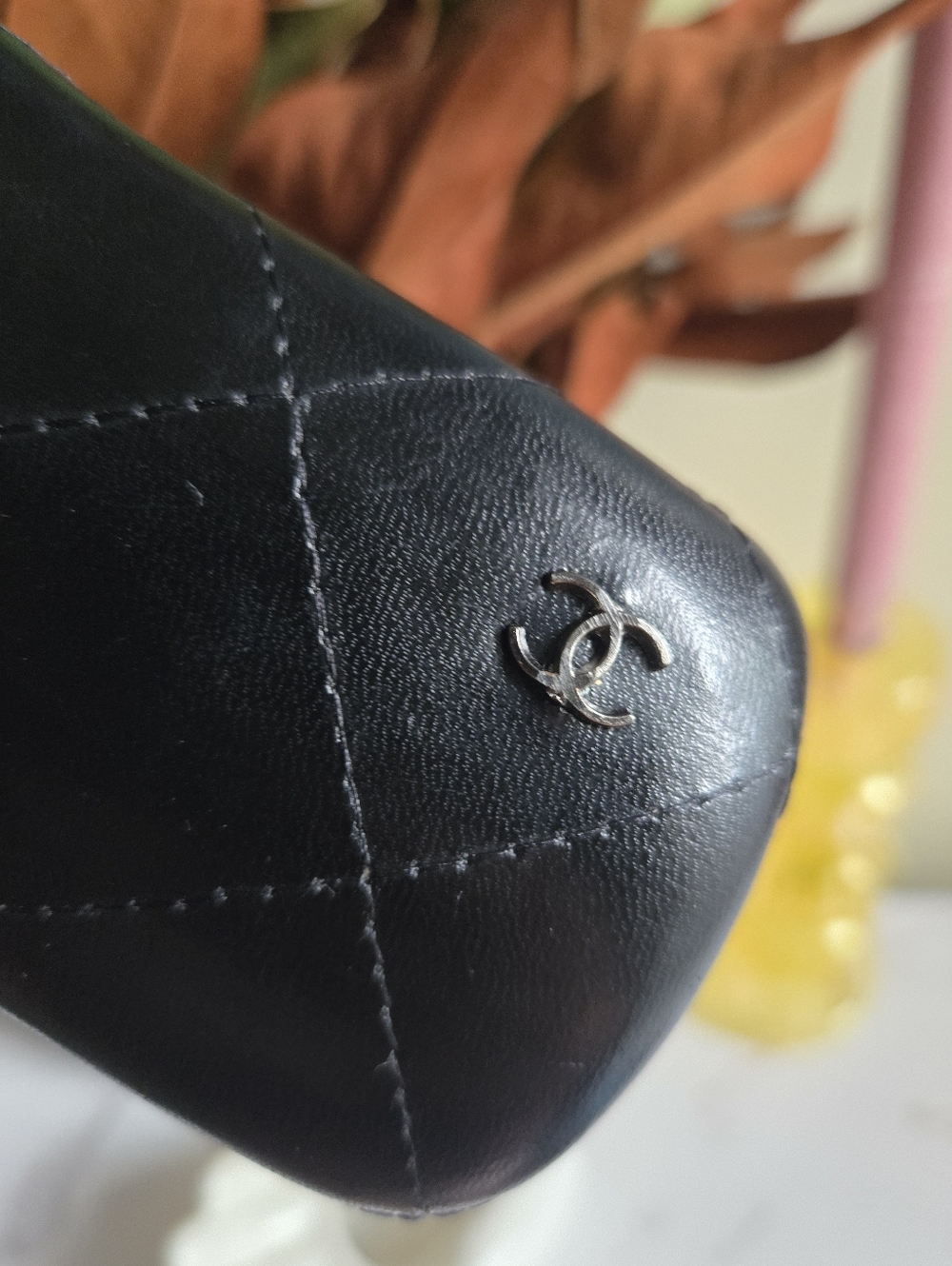 GUC Chanel Black Quilted Leather Sunglasses Case - Picture 3 of 9